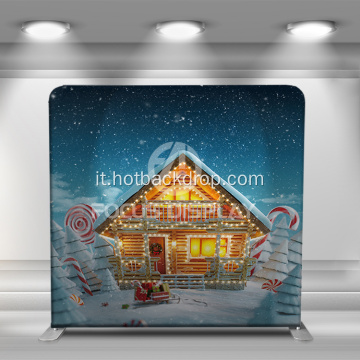 Backwall per il display in tessuto di tensione di Babbo Natale